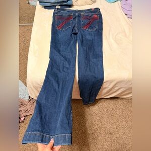 7 for all mankind red jeans.